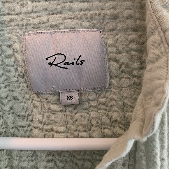 Rails Ellis Willow Cotton Gauzed Button Down Size XS - Picture 2 of 6